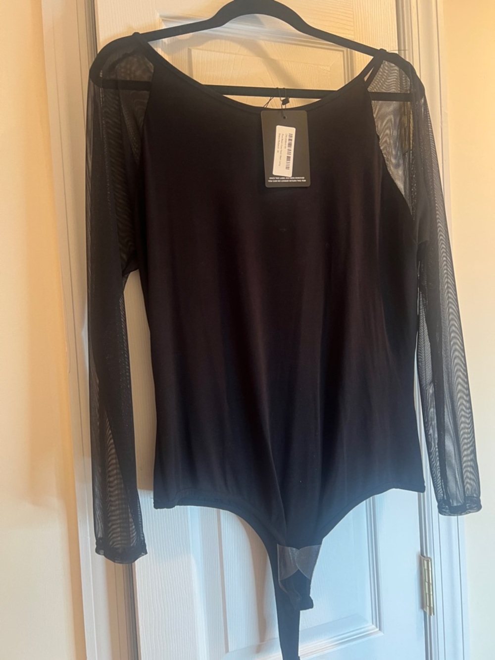 Pretty Little Thing Mesh Top Bodysuit